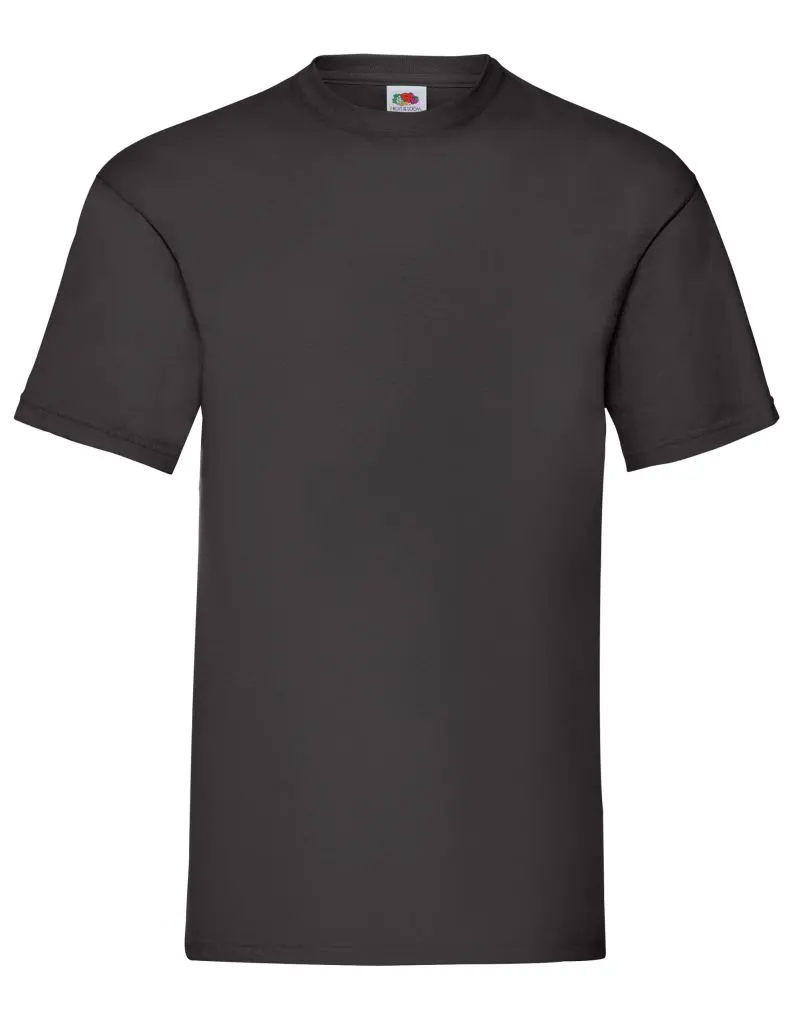 Fruit Of The Loom T-Shirt Valueweight Uomo – Cotone 100% Filato Belcoro – Colore Carbone Melange – Girocollo – Taglia M