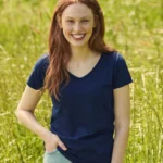 Fruit Of The Loom Ladies Iconic 150 V-Neck Tee