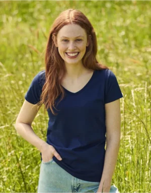 Fruit Of The Loom Ladies Iconic 150 V-Neck Tee