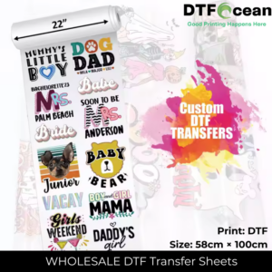 Wholesale DTF Transfer Gang Sheets 58cm x 100cm