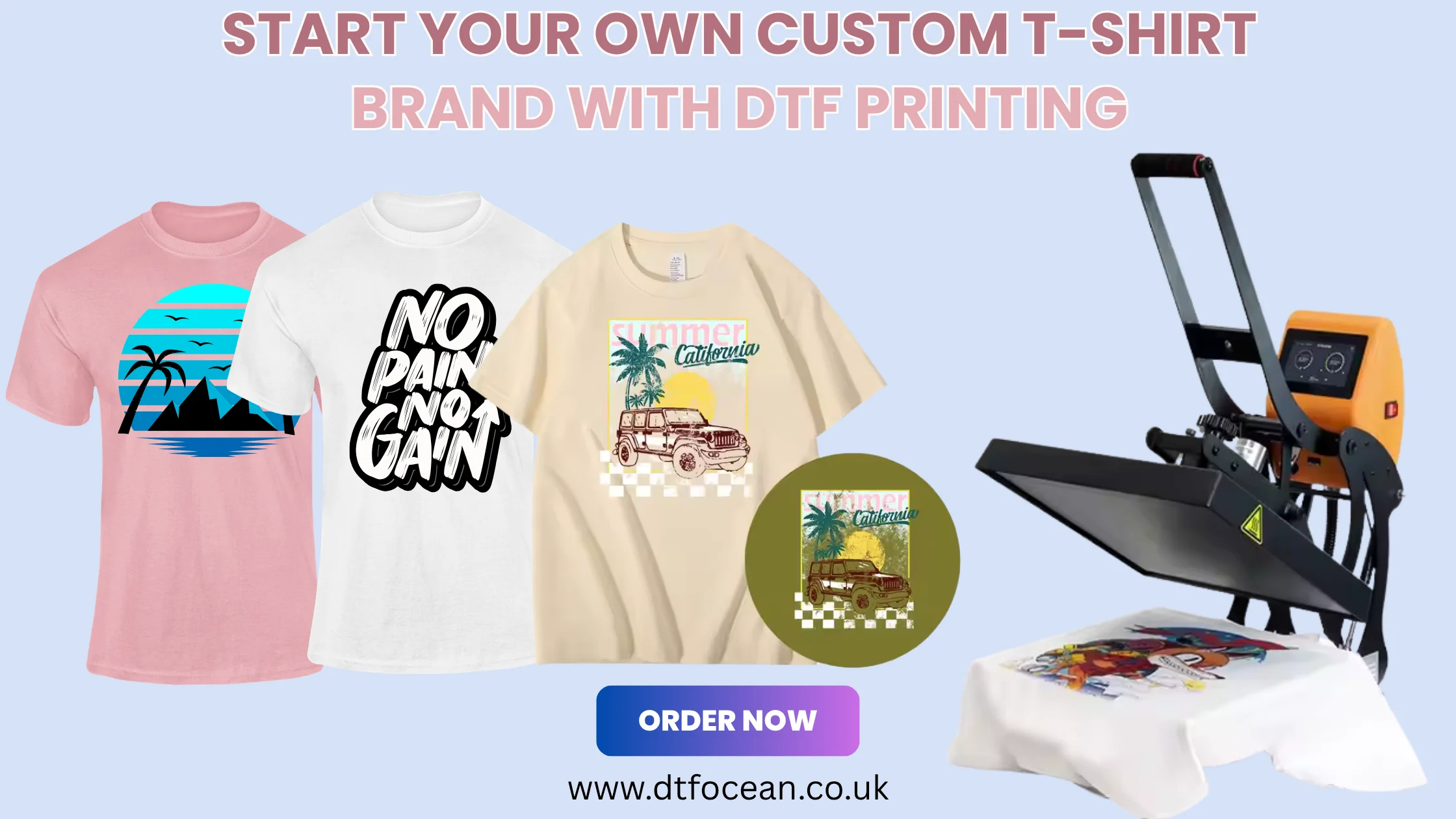 How to Start a Custom T-Shirt Business with DTF Printing in the UK