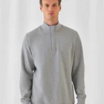 B&C ID.004 Cotton Rich 1/4 Zip Sweat