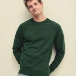 Fruit Of The Loom Mens Lightweight Raglan Sweat