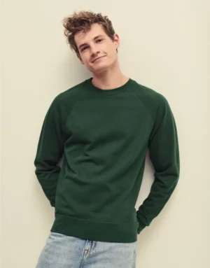Fruit Of The Loom Mens Lightweight Raglan Sweat