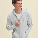 Fruit Of The Loom Mens Premium Hooded Sweat Jacket