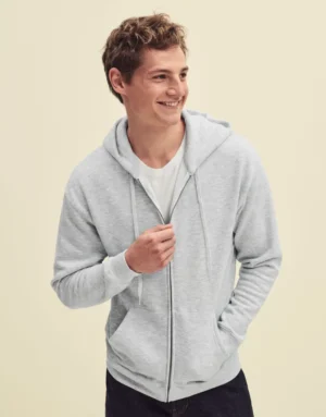 Fruit Of The Loom Mens Premium Hooded Sweat Jacket