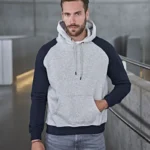 Tee Jays Mens Two-Tone Hooded Sweatshirt